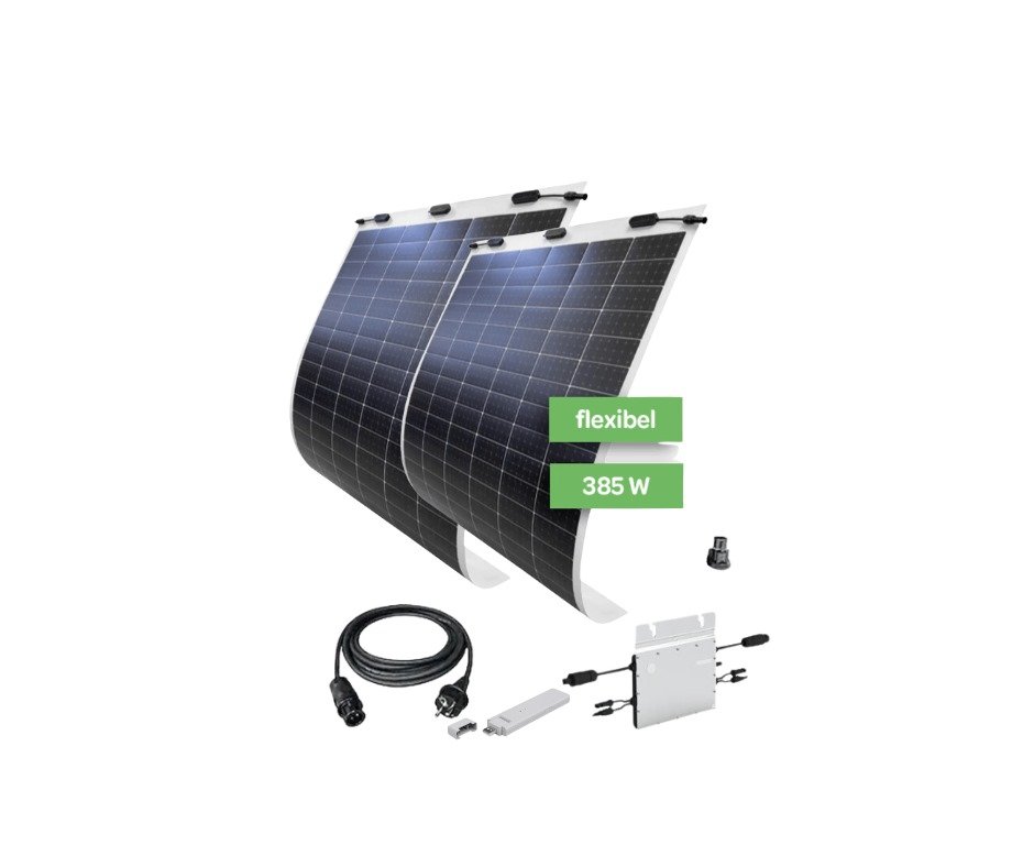 Basis Set 800 Watt mit Hanergy Flex Paneelen